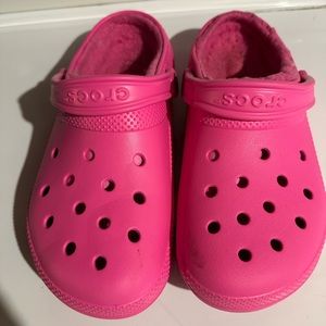 Hot pink crocs